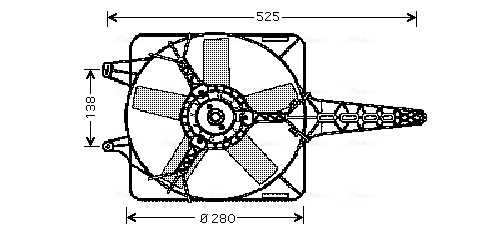 Ventilatorwiel-motorkoeling Ava Cooling FT7501