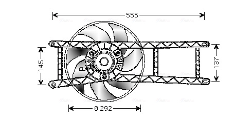 Ventilatorwiel-motorkoeling Ava Cooling FT7525