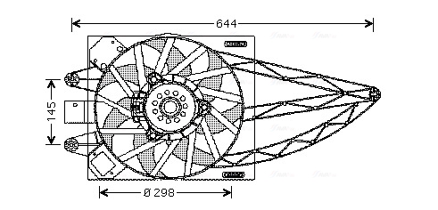 Ventilatorwiel-motorkoeling Ava Cooling FT7526