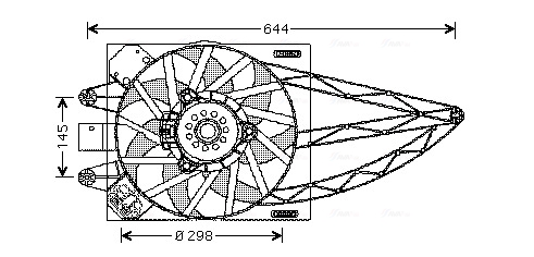 Ventilatorwiel-motorkoeling Ava Cooling FT7528