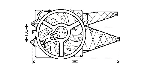 Ventilatorwiel-motorkoeling Ava Cooling FT7530