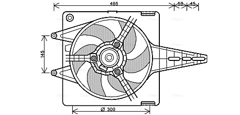 Ventilatorwiel-motorkoeling Ava Cooling FT7547