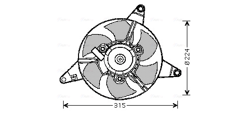 Ventilatorwiel-motorkoeling Ava Cooling FT7550