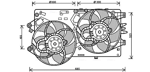 Ventilatorwiel-motorkoeling Ava Cooling FT7554