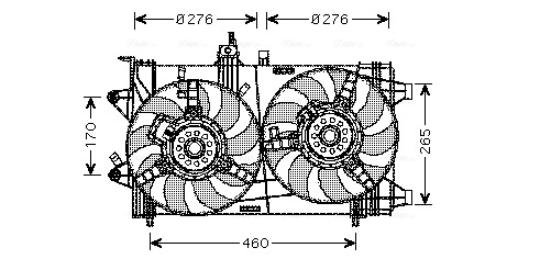 Ventilatorwiel-motorkoeling Ava Cooling FT7561