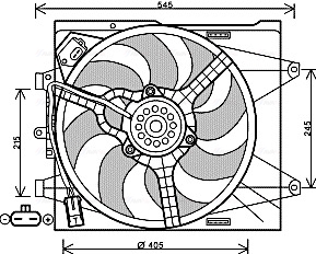 Ventilatorwiel-motorkoeling Ava Cooling FT7564