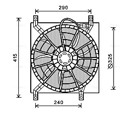 Ventilatorwiel-motorkoeling Ava Cooling FT7580