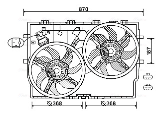 Ventilatorwiel-motorkoeling Ava Cooling FT7587