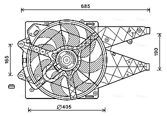 Ventilatorwiel-motorkoeling Ava Cooling FT7597