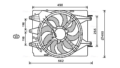 Ventilatorwiel-motorkoeling Ava Cooling FT7599