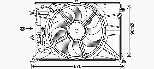 Ventilatorwiel-motorkoeling Ava Cooling FT7611