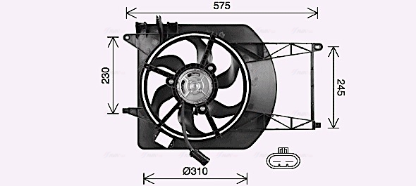 Ventilatorwiel-motorkoeling Ava Cooling FT7620