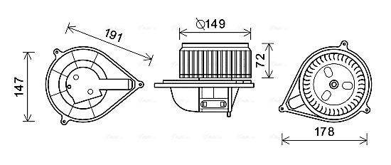 Kachelventilator Ava Cooling FT8427