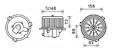 Kachelventilator Ava Cooling FT8436