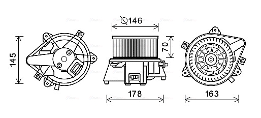 Kachelventilator Ava Cooling FT8450