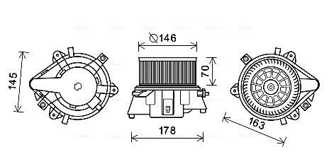 Kachelventilator Ava Cooling FT8451