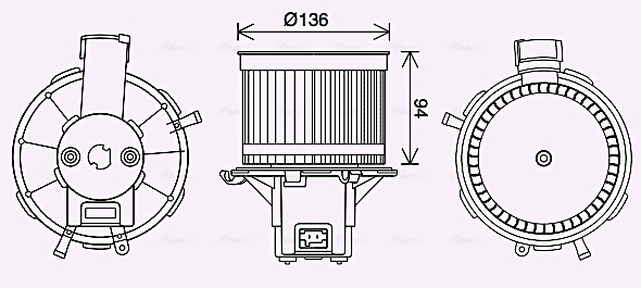 Kachelventilator Ava Cooling FT8465