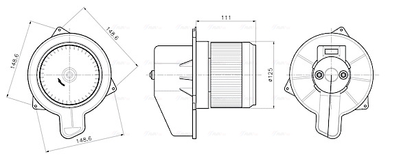 Kachelventilator Ava Cooling FT8489