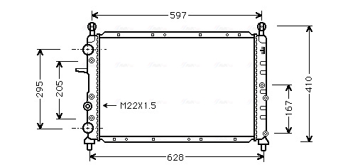 Radiateur Ava Cooling FTA2066