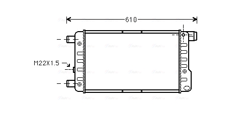 Radiateur Ava Cooling FTA2115