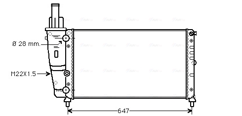 Radiateur Ava Cooling FTA2140