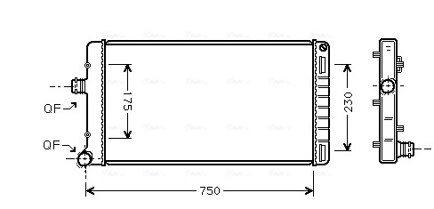 Radiateur Ava Cooling FTA2211