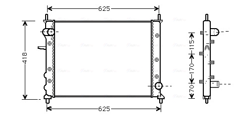 Radiateur Ava Cooling FTA2227