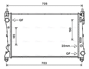 Radiateur Ava Cooling FTA2449