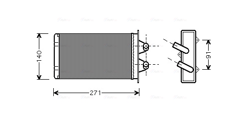 Kachelradiateur Ava Cooling FTA6186