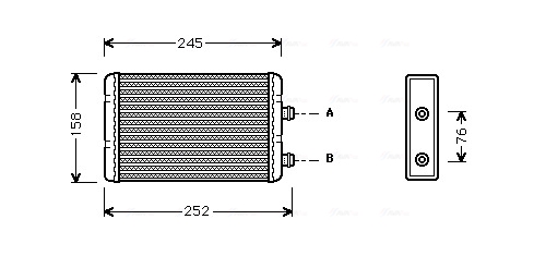 Kachelradiateur Ava Cooling FTA6220