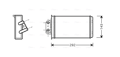 Kachelradiateur Ava Cooling FTA6273