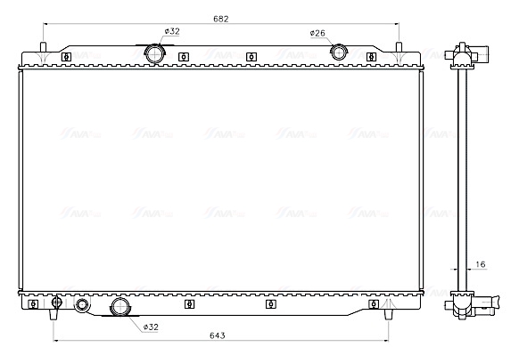 Radiateur Ava Cooling HD2341