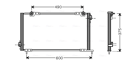 Airco condensor Ava Cooling HD5105