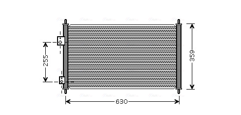 Airco condensor Ava Cooling HD5165