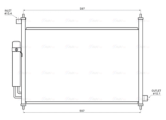 Airco condensor Ava Cooling HD5338D