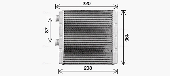 Kachelradiateur Ava Cooling HD6329