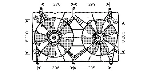 Ventilatorwiel-motorkoeling Ava Cooling HD7517