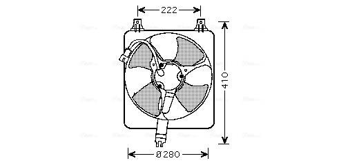 Ventilatorwiel-motorkoeling Ava Cooling HD7528