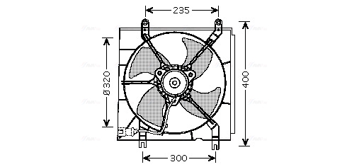 Ventilatorwiel-motorkoeling Ava Cooling HD7530