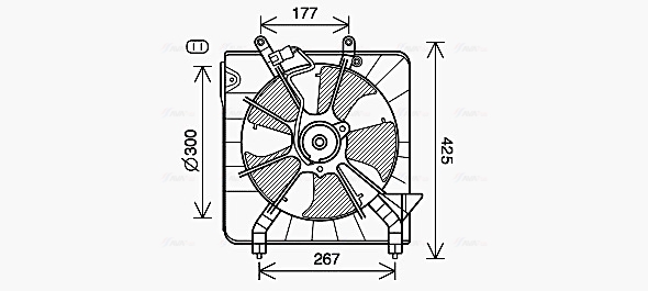 Ventilatorwiel-motorkoeling Ava Cooling HD7538