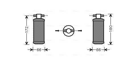 Airco droger/filter Ava Cooling HDD184