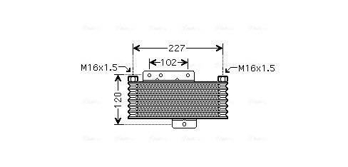 Oliekoeler motorolie Ava Cooling HY3261