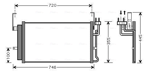 Airco condensor Ava Cooling HY5084D