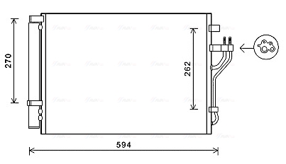 Airco condensor Ava Cooling HY5280D