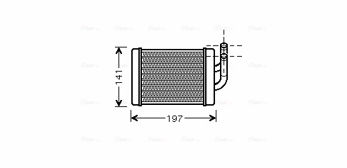 Kachelradiateur Ava Cooling HY6158