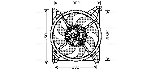 Ventilatorwiel-motorkoeling Ava Cooling HY7505