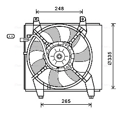 Ventilatorwiel-motorkoeling Ava Cooling HY7512