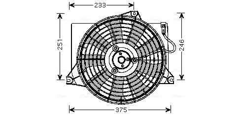 Ventilatorwiel-motorkoeling Ava Cooling HY7521