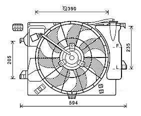 Ventilatorwiel-motorkoeling Ava Cooling HY7541