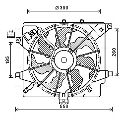 Ventilatorwiel-motorkoeling Ava Cooling HY7563